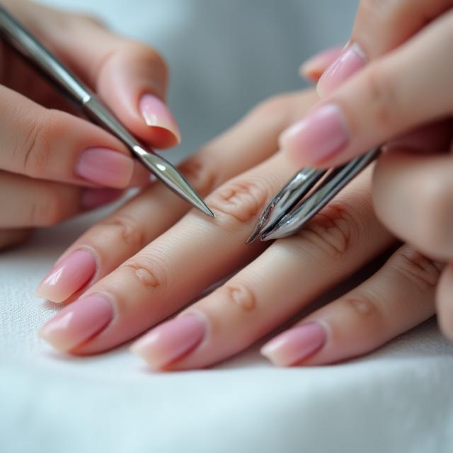 Ruská manikúra - precizní práce